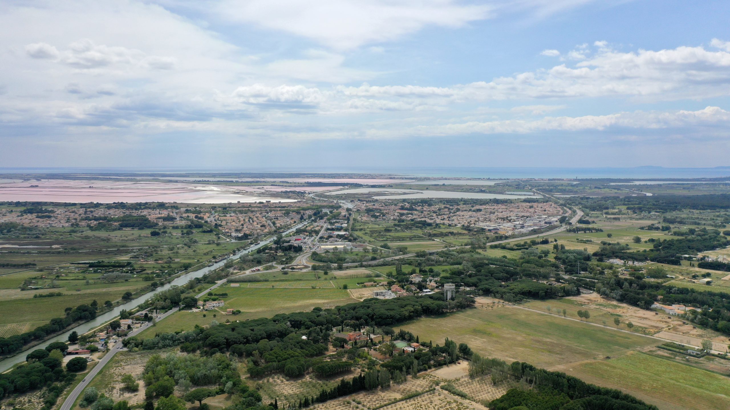 Vue aérienne du territoire